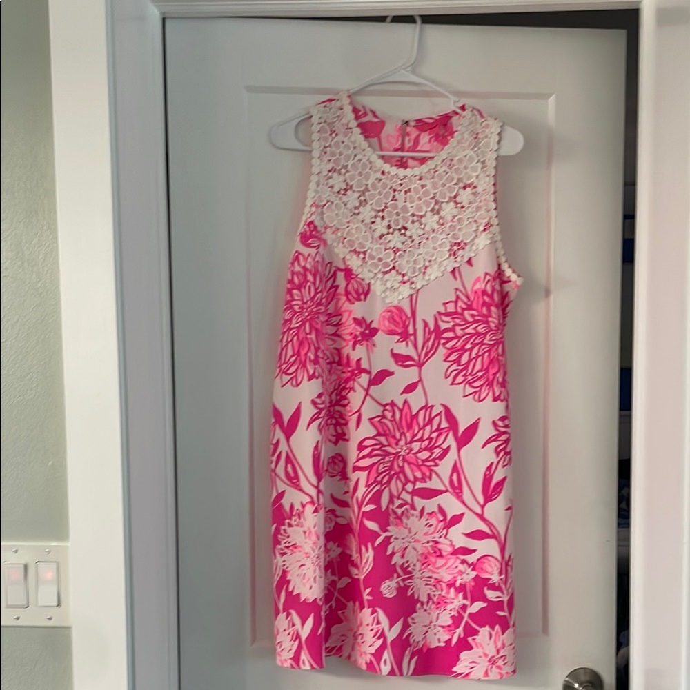 Lilly Pulitzer Pink and White Mini Dress for Effortless Elegance